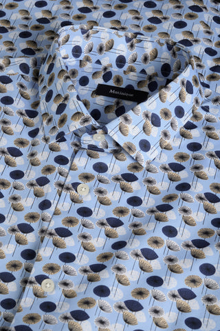 Matinique® Trostol Summer Print Shirt/Chambray Blue - New SS25