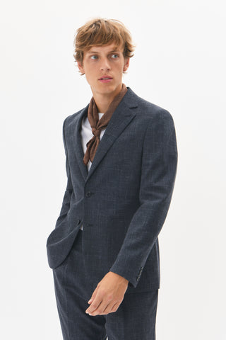 Matinique® George Wool/Linen Mix Blazer/Navy Melange - New SS25