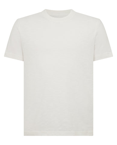 REMUS UOMO® Premium Slub T-Shirt/Linen White  - New SS25