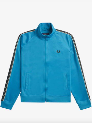 Fred Perry Contrast Tape Track Jacket/Runaway Bay Ocean - New HS24