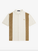 Fred Perry Towelling Panel Polo Shirt/Ecru - HS24 SALE