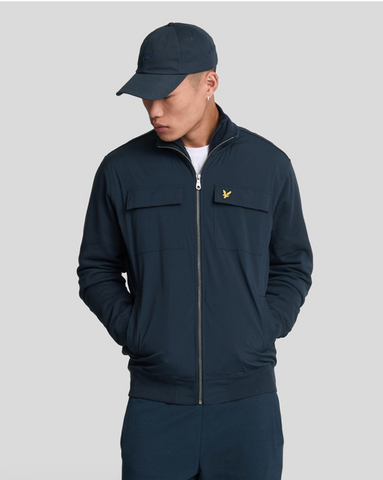 Lyle & Scott Hybrid Track Jacket/Dark Navy - New AW24