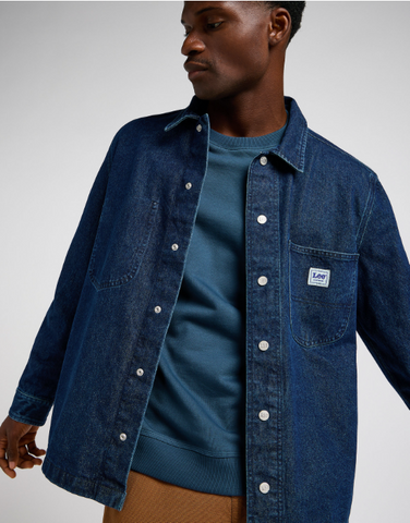 Lee® Loose Workwear Overshirt/Mid Denim - AW24 SALE