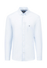 FYNCH HATTON® Solid Blue Premium Oxford Shirt/Soft Blue - New AW24