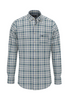 FYNCH HATTON® Vichy Check Shirt/Cloud Blue - AW24 SALE