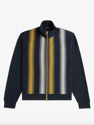 Fred Perry Ombre Stripe Track Jacket/Navy - New AW24