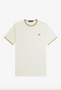 Fred Perry Twin Tipped T-Shirt/Ecru/Honeycomb/Marmalade - New AW24