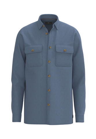 FYNCH HATTON® Corduroy Overshirt/Cloud Blue - AW24 SALE