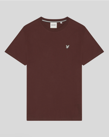 Lyle & Scott Premium Vintage Cotton Crewneck T-Shirt/Rubber Red - New AW24