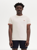 Fred Perry Striped Cuff T-Shirt/Light Ecru - New SS25