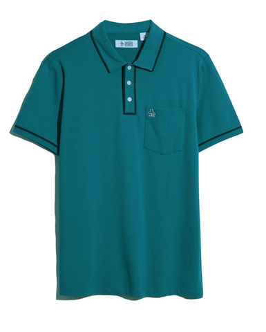 Original Penguin® EARL Pique Polo/Mosaic Blue - New SS25