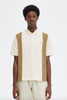 Fred Perry Towelling Panel Polo Shirt/Ecru - HS24 SALE