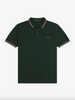 Fred Perry Twin Tipped Shirt/Night Green - New AW24