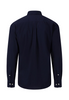 FYNCH HATTON® Garment Dyed Poplin Shirt/Navy - AW24 SALE