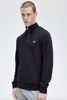 Fred Perry Half Zip Sweat Shirt/Navy - CORE SS25